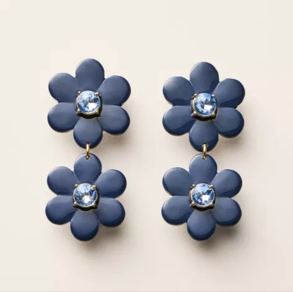 Kate Spade X Target Floral Linear Earrings NWT - Picture 1 of 5